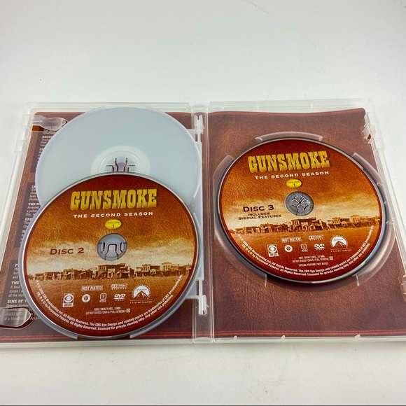Gunsmoke DVD Second Season Volume 1 and Volume 2 1956-1957 6 Discs - Picture 6 of 8